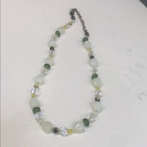Multi color gem necklace